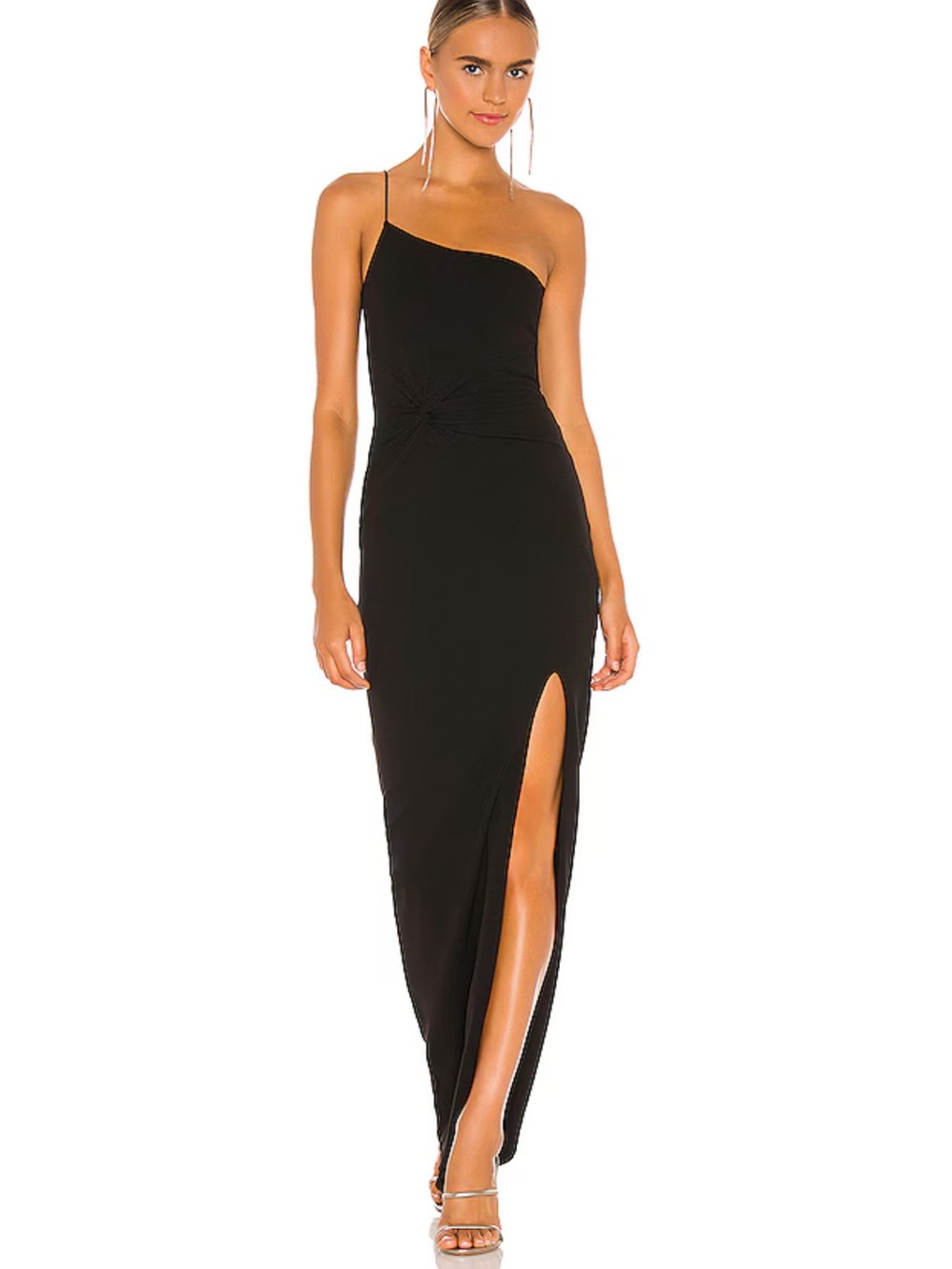 Nookie Lust One Shoulder Gown in Black Size: S